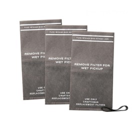 CRAFTSMAN CMXZVBE38737 Genuine General Debris Wet Dry Vac Replacement Filter Bags with Retaining Band for Most CRAFTSMAN 2 to 2.5 Gallon Shop Vacuums and Powerhead Bucket Vac, 3-Pack