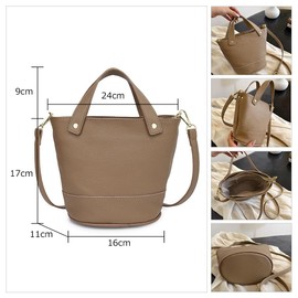 Whatna 622 Cow Leather Mini Shoulder Bag, Women's Tote Bag, Handheld Bag, Mothers Bag, Clutch Bag, Small, Book, Leather, Thick, Leather, Shoulder Bag, Mini Bag, Women's, Work, Travel, Wedding,