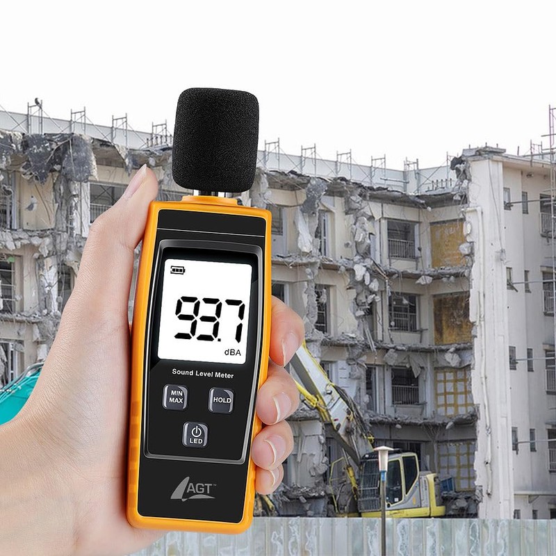 AGT Decibel Meter Digital Decibel Sound Level Meter 30-130dB with