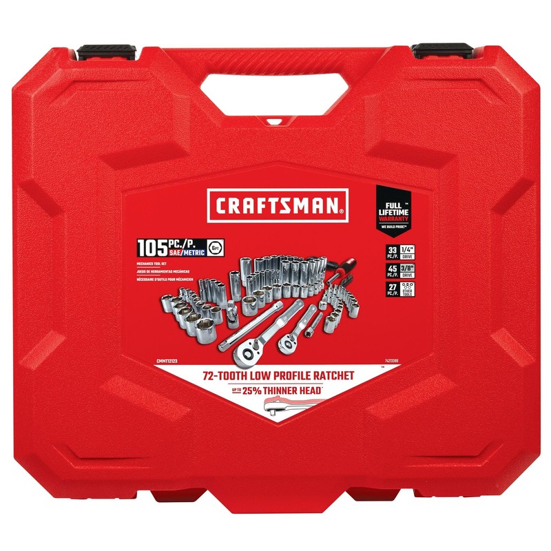 CRAFTSMAN 105Pc Mechanics Tool Set (CMMT12123)