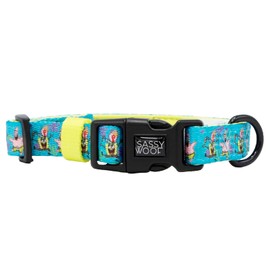 Sassy Woof Dog Collar Spongebob Squarepants™ Jelly Fishin' - L, Adjustable, Durable, Comfortable and Stylish Pet Accessories for Large Dogs