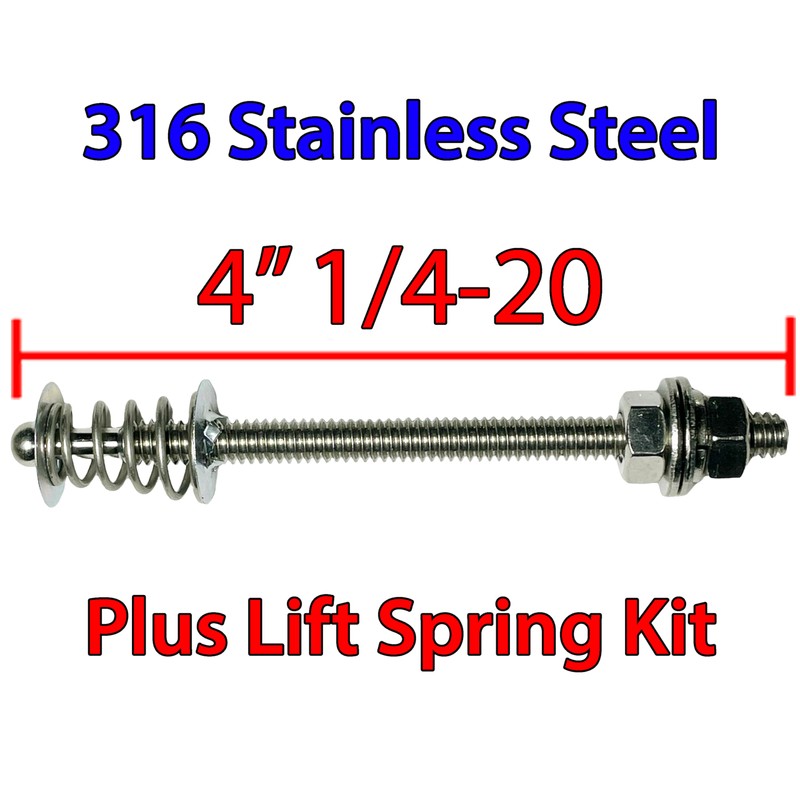 Push Button Latches Polished Stainless 1.50"" & 4"" Stud Pro