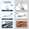 Kit 3 Piezas Guasha Facial Acero Inoxidable Masajes Cuello