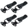 Antrader 4Set Black 201Stainless Steel Hardware Cabinet Boxes Spring Loaded