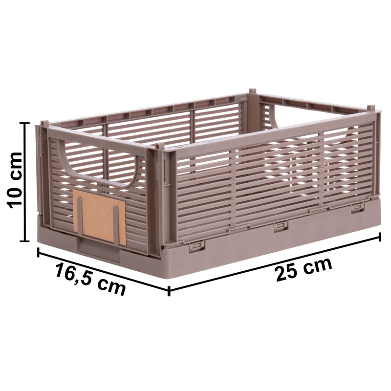 Brandsseller Foldable Folding Box, M, Sturdy Shopping Basket, Stackable Transport