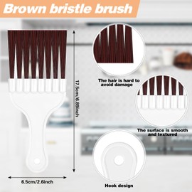 FIHODONE Pack of 4 Condenser Cleaning Brush Suit, Air Conditioning Condenser Fin Comb, Slat Comb Gap Cleaning Brush Cleaning Brush for Fridge, Cleaning Air Conditioners, Evaporator