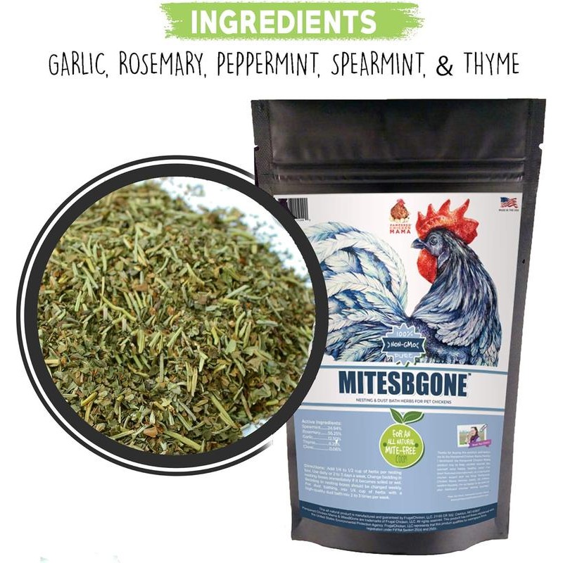 MitesBGone Herbal Blend For Nesting Boxes Or Dust Baths To