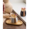 Zoeeker Ceramic Match Holders with Striker - Matchstick Container Set