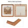 Recuerdos 5x5 Picture Frame in Natural Teak Wood,Square 5x5 Frame