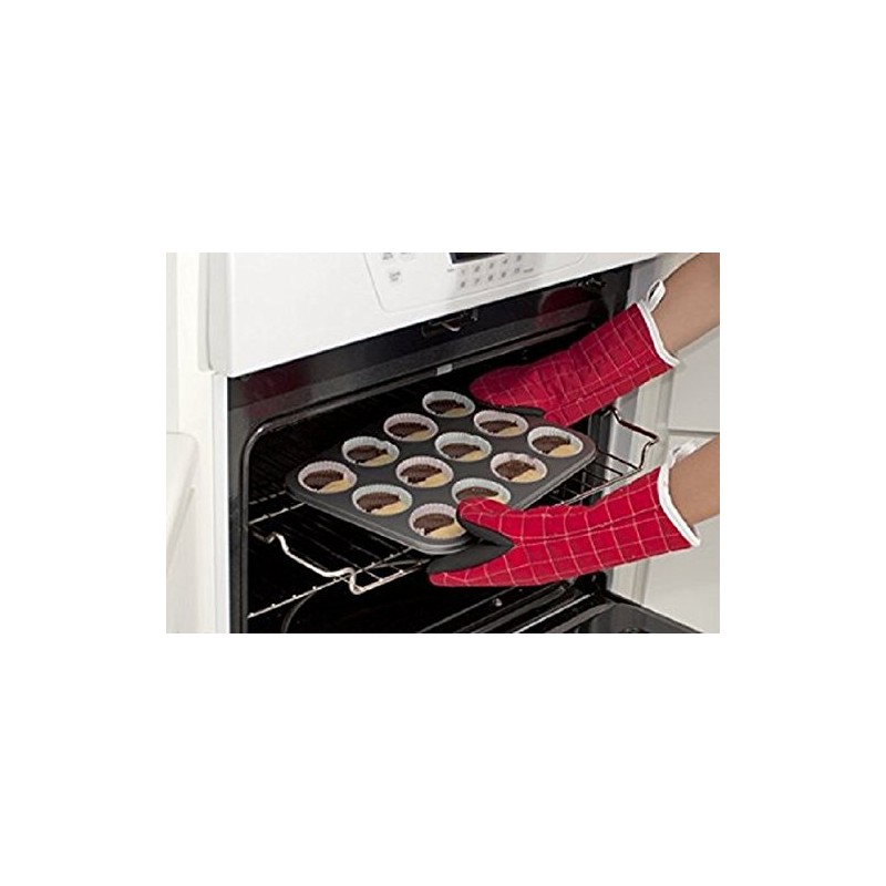 Love Cooking Company Mrs. Fields(TM) Half-N-Half Cupcake Pan-12 Cavity 16-inch