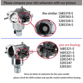 Ferilter 1685321-S Carburetor for Kohler 7000 Series Engine 22HP 23HP 24HP 25HP 26HP KT725 KT730 KT735 KT740 KT745 Engine Parts for Cub Cadet Toro Lawn Mower