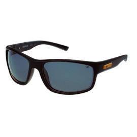 CAT 8019 Men's Polarized High Wrap Sunglasses, Matte Black, 63 mm