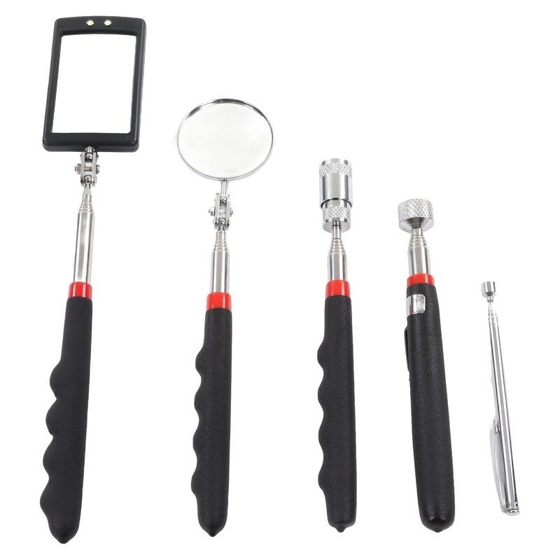5 Pcs Magnetic Pickup Tool Set 10lb 8lb 1.5lb Pick