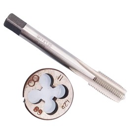 HUAZHICHUN 1PC M11×1.25mm Tap and Die Set,Metric HSS Tap and Die Set Right Hand Tap