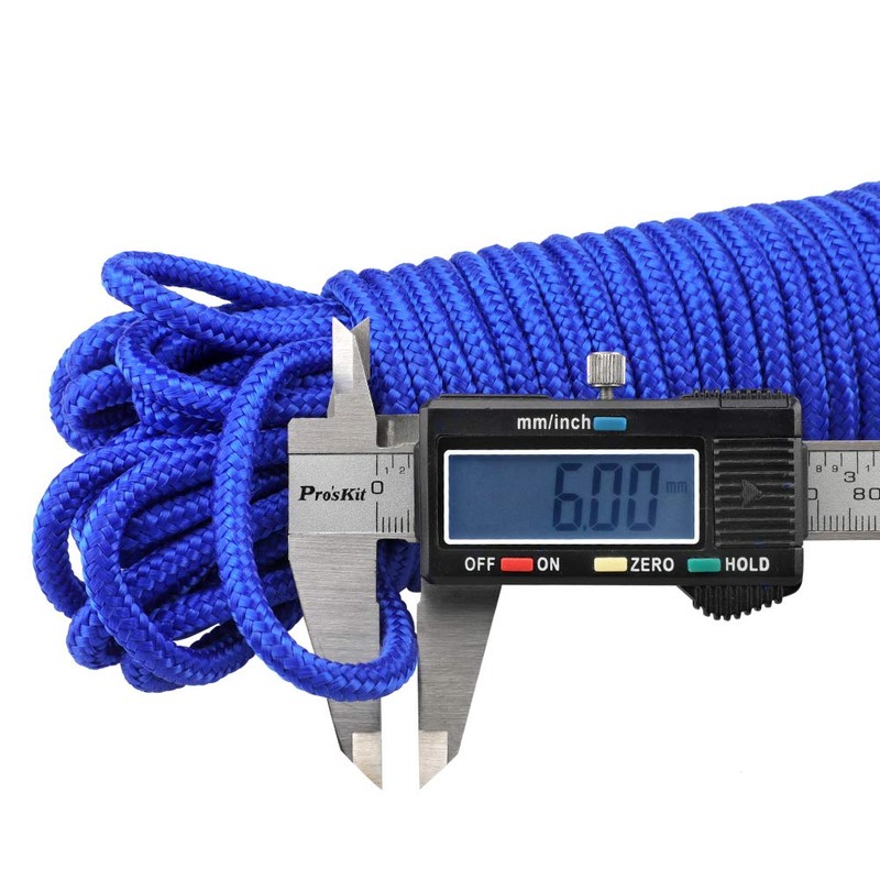 jijAcraft 6MM Royal Blue Nylon Rope: Thick Nylon Washing Line