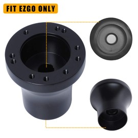 LEAPGO EZGO Steering Wheel Adapter fit EZGO TXT RXV Golf Carts Accessories(Black)
