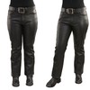 Milwaukee Leather Women's Premium Leather Classic Casual Motorcycle Rider Pants