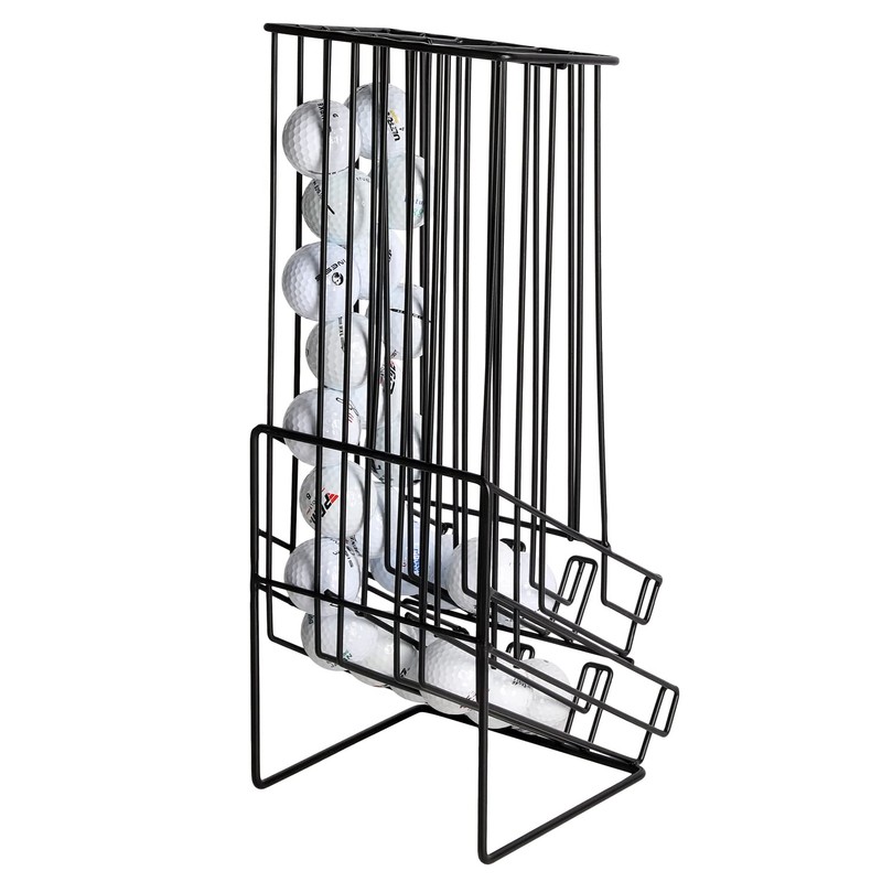 MyGift 60 Capacity Golf Ball Basket Holder - Matte Black