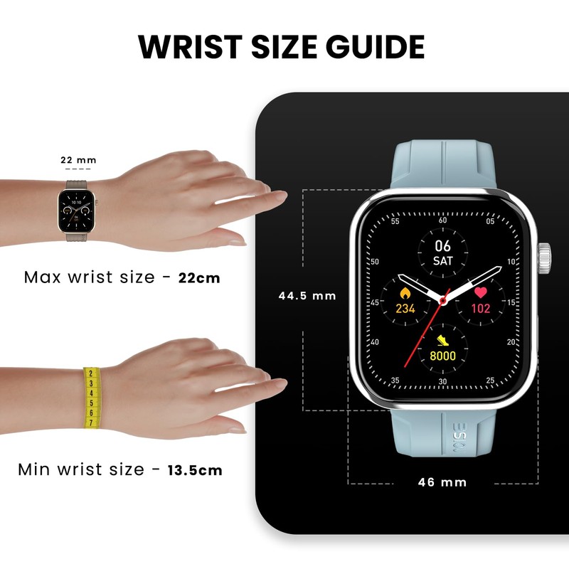 Noise ColorFit Pro 5 Max 1.96" AMOLED Display Smart Watch,