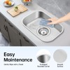 Rv Sink Stainless Steel Hand Wash Basin Kitchen, Single Bowl