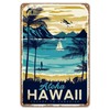 ZYPENG Tin Sign Retro Style Aloha Hawaii Bar Room Metal