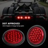 4 PCS 4 Inch Round Red LED Trailer Tail Lights