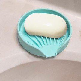 Jabonera autodrenante, bandeja de silicona con ventosa, soporte de esponja para bar, baño, ducha, fregadero de cocina, puede prolongar la vida útil de