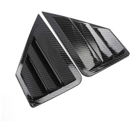 ITrims for Toyota C-HR CHR 2016 2017 2018 2019 2020 2021 Rear Car Side Window Louvers Vent Cover Trim Auto Decorative 2PCS (Carbon Fiber)