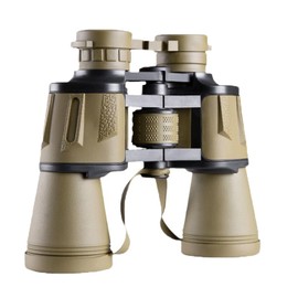 High Power 20x50 Binoculars for Adults with BAK4 Prism - HD Waterproof Portable Telescope with FMC Lens for Bird Watching Football Travel Hiking Hunting Stargazing Concerts (Brown)