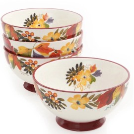 Pioneer Woman New! The Pioneer Woman 6” Timeless Floral Bowls- Set Of 4 Bowls