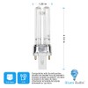 Bluex Bulbs 2 Pack LB4000 Replacement Bulb for Germ Guardian