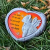 BAYN Cat Pet Memorial Stones Gifts, Solar Heart Shaped Pet