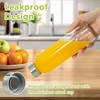 KEYWING 12Packs Glass Juice Bottles with Lids, 18oz Clear Juicing