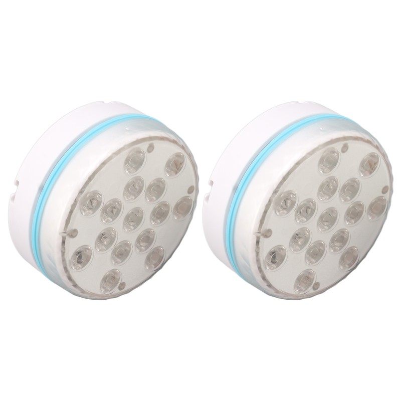 2PCS Submersible Pool Light with Remote Control Magnetic Suction Cup