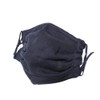 Yu-yasasii-MASK Gauze Mask Plain, Plain, Navy, Made in Japan, One