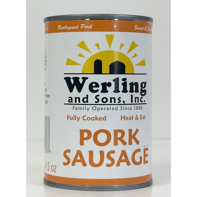 Werling All Natural Pork Sausage – 14.5 oz Long Term