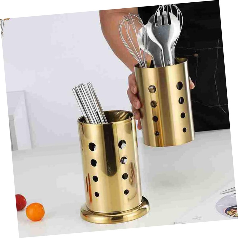 GRIRIW Fork Chopsticks Organizer Stainless Steel Cutlery Drawer Organiser Small