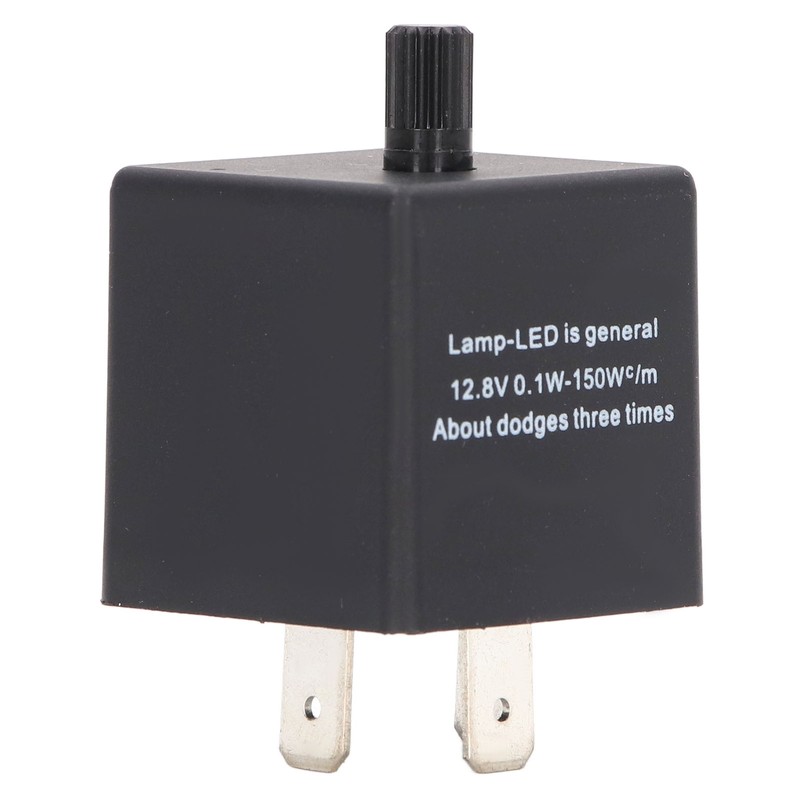 LED Flasher Relay Adjustable Frequency 3 Pin ABS Waterproof Module