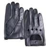Jasmine Silk Mens Luxury Genuine Lambskin Leather driving Gloves BLACK