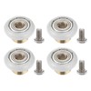 PATIKIL 20mm Drawer Rollers Set of 4 Nylon Positioning Pulleys