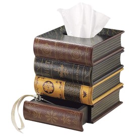 Book Tissue Dispenser | Facial Tissues Holder | Office, Living Room, Bedroom, Bathroom
