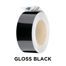 EZAUTO WRAP 2 inches x 50 Feet Gloss Black 3M 2080 Vinyl Wrap Kit for Black Out Chrome Delete Window Trim Door Trim with Tool Kit