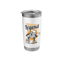 Bocce Ball Player, Italian Bocce Ball Legend Boules Stainless Steel Insulated Tumbler