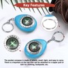 TIXIPEM Keychain Compass [18PCS] - Survival Pocket Mini Compass Bulk
