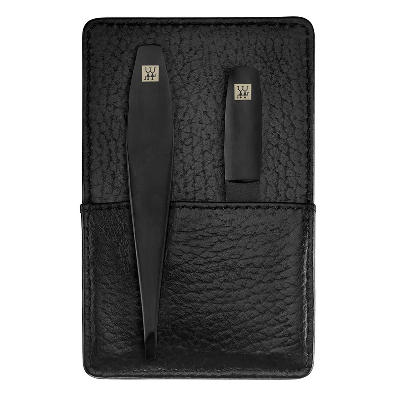 ZWILLING Premium Black Edition Manicure Set 3 Piece Genuine Leather
