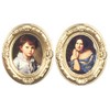 Melody Jane Dollhouse 2 Victorian Portrait Picture in Gold Oval