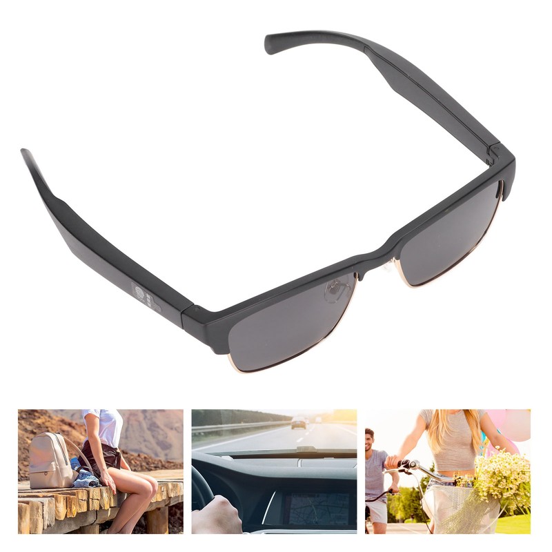 Bluetooth Sunglasses Polarized Lens Waterproof Smart Glasses with Open Ear