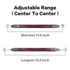 Unrestricted Walk Two-Tone Collection Motorcycle Shifter Linkage, Black & Red