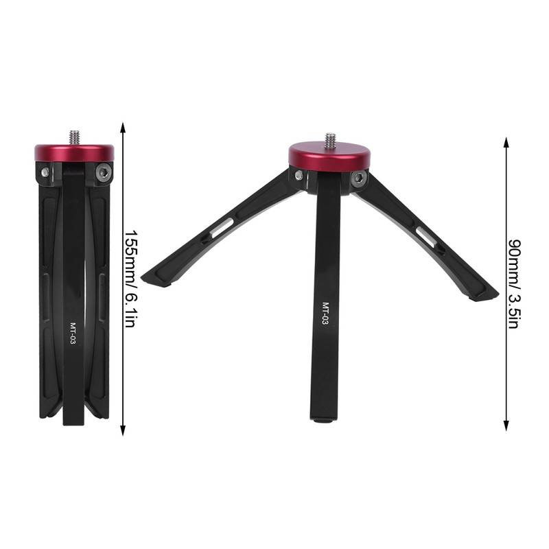 Manbily Foldable Mini Desktop Tripod Phone Camera Ball Heads Stand