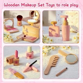 Wooden Children's Make-Up Set Girls